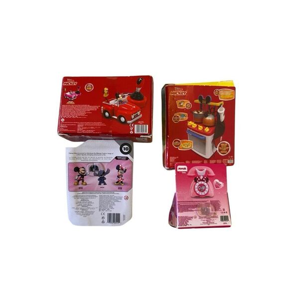 Lot of 4 Zuru Mini Disney Mickey Mouse Minnie Dolls Collectible Cartoon - Picture 2 of 9